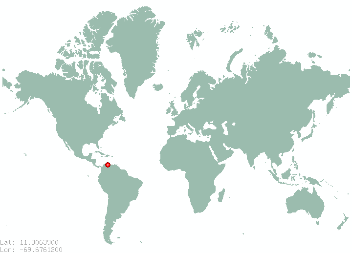 Guate in world map
